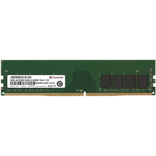 Barrette mémoire 8Go DIMM DDR4 Transcend JetRam  2666Mhz (Vert)