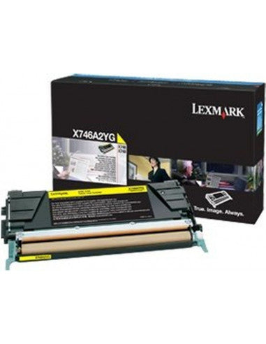 Cartouche Laser de Marque Lexmark X746A1YG Yellow (7000 pages)